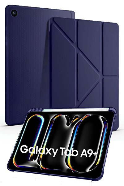 Nezih Case Samsung Galaxy Tab A9 Plus 11 Inc (X210) Kalem Bölümlü Standlı Uyk...