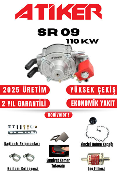 ATİKER Sr09 Lpg Regülatör (beyin) - Kesicili Regülatör Ve Isı Sensörü