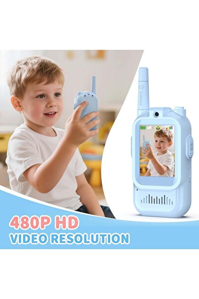 Generic Kids Video Walkie Talkies with HD Camera – Rechargeable 2-Pack Children’s Interactive Toy