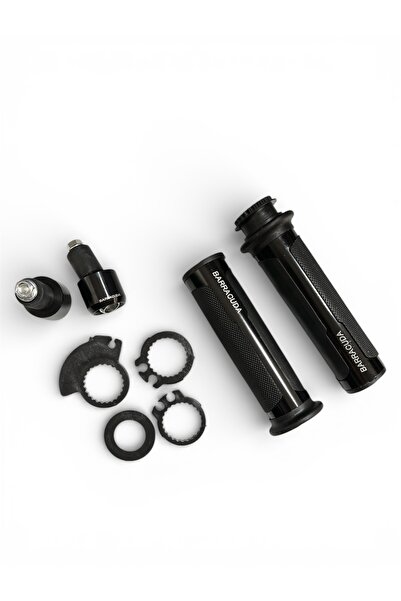 MOTORKİT MK BARRACUDA SİYAH MODİFİYE ELCİK TAKIM ve DENGE GİDON TOPUZU SET UN...
