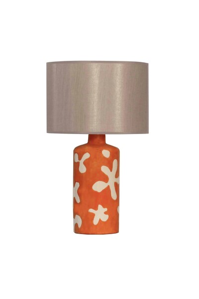 MOENAStudio Flora Orange Ceramic Lampshade