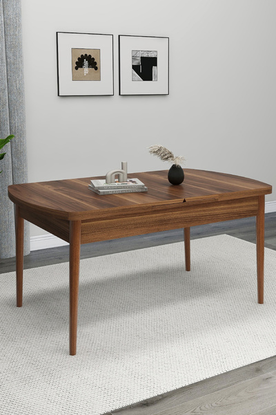 Renlife Mutfak Masası Yemek Masası Ahşap Masa Açılır Kapanır Masa 6 Kişilik Masa (kemençe)