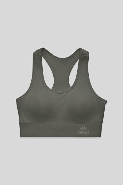 TOMMY LIFE Çağla Back Detailed Slim Fit U-Neck γυναικείο αθλητικό μπουστάκι -...