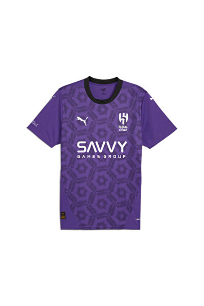 Puma قميص كرة قدم أصلي للرجال من نادي الهلال 24/25 - بنفسجي