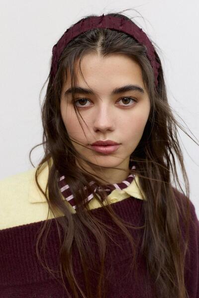 Pull & Bear Elastik dokulu saç bandı