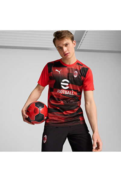Puma Mens AC Milan Pre-match Short Sleeve Jersey - Red