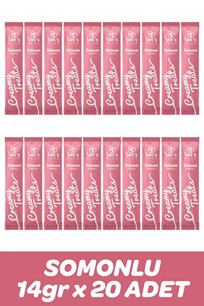 Vet's Plus Somonlu Krema Kedi Ödül Maması 14gr (20 Adet)