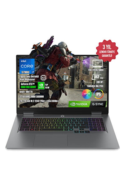 LENOVO Loq 17IRX10 83JH009UTR-01 I7-13700HX 32GB Ddr5 2tb SSD RTX5060 8gb 17....