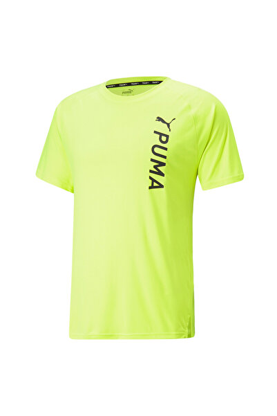 Puma Mens Fit Short Sleeve Training T-shirt - Yellow