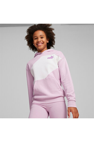 Puma Youth Girls POWER Colourblock Hoodie - Purple