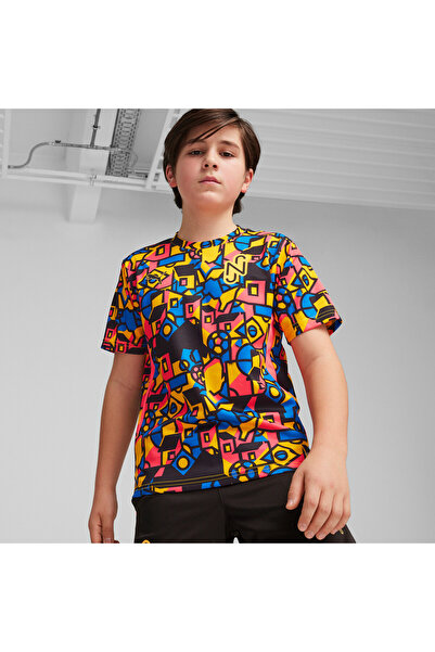 Puma قميص نيمار جونيور لكرة القدم للأولاد - وردي