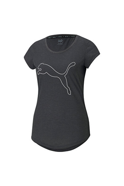 Puma Womens Performance Heather Cat Training Tee - Gray