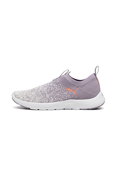 Puma Womens Softride Remi Slip-on Knit Running Shoe - Purple