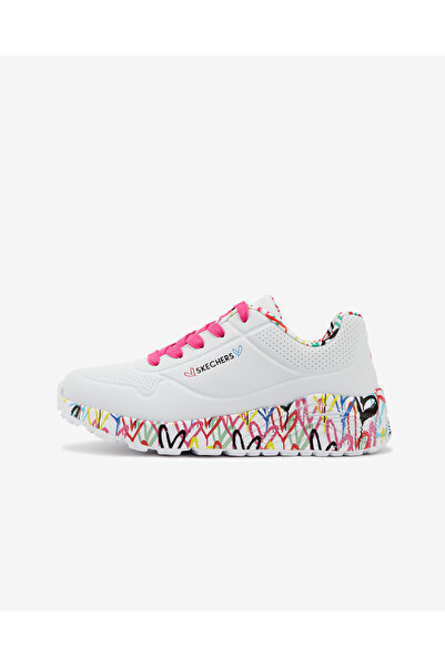 SKECHERS Big Girl's White Sports Shoes