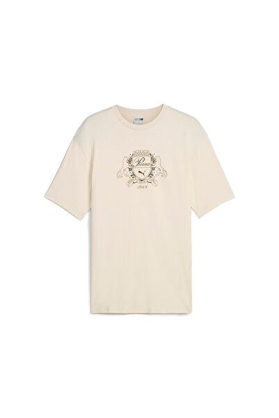 Puma تيشيرت رجالي كلاسيكي عائلي ليجاسي - أبيض