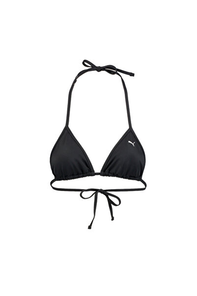 Puma Womens Swim Triangle Bikini Top - Black