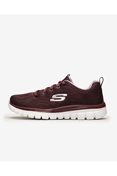 SKECHERS GRACEFUL - PŘIPOJTE SE Dámské vínově červené tenisky 12615 WINE