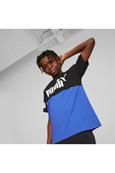 Puma تي شيرت شبابي باور للأولاد - أزرق
