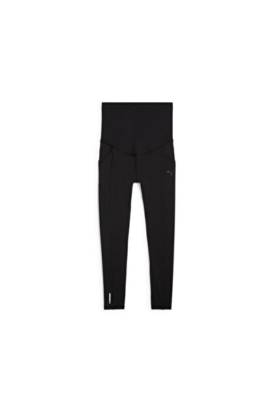 Puma بنطلون تدريبي نسائي عالي الخصر 7/8 من Forever، مفضل للأمهات الحوامل - أسود