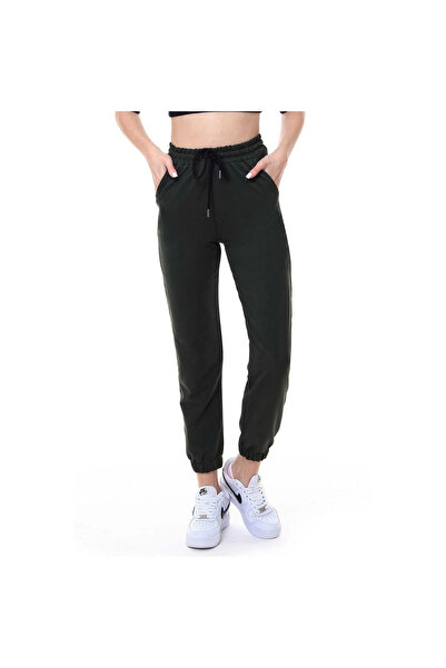 Miss Puddra Γυναικεία αθλητική φόρμα Jogger σε Χακί χρώμα - Μονό κάτω