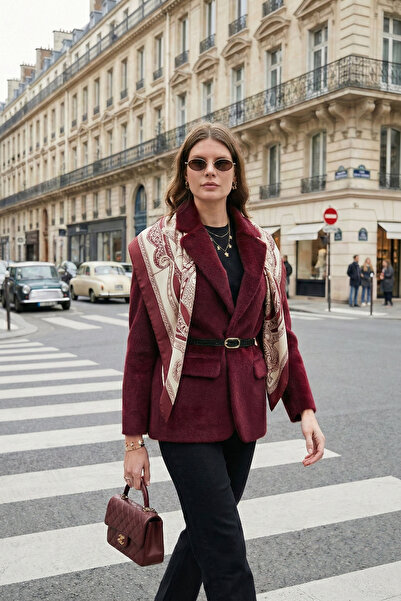 Lela Jachetă cu textura de pluș, cu căptușeală și curea, cu potrivire normală JACKET 6839490