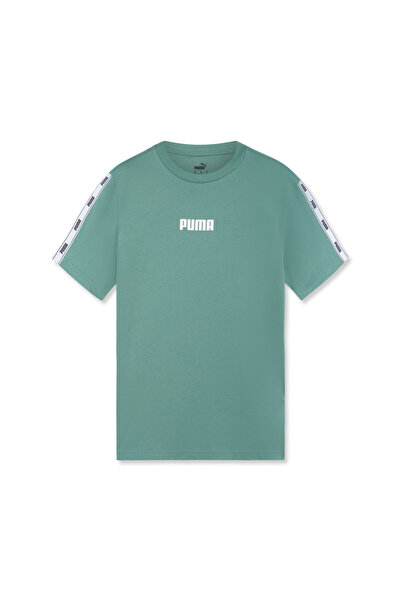Puma تي شيرت رجالي بشريط لاصق 2.0 - أخضر