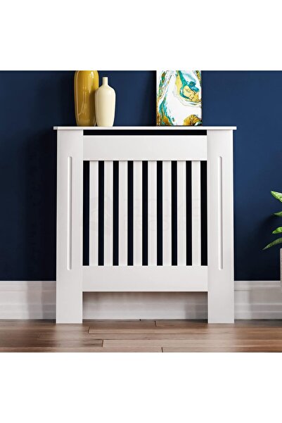 MAPROFI Panou decorativ- Masca calorifer, lemn MDF alb lucios S