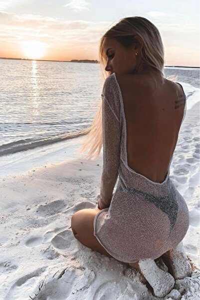 Bikini Mayokini Dünyası Eva Knitted Pareo Blouse - White