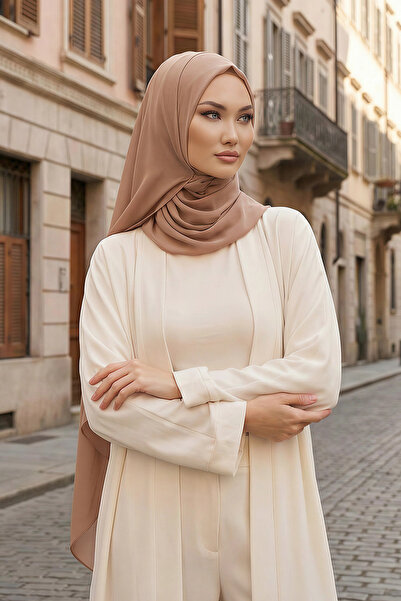 Aisha's Design Şal practic din șifon, care poate fi purtat fără ace, nurcă în...