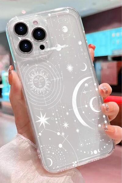 3GEN CASE İphone 14 Pro Max Kılıf Desenli Şeffaf Silikon Kılıf