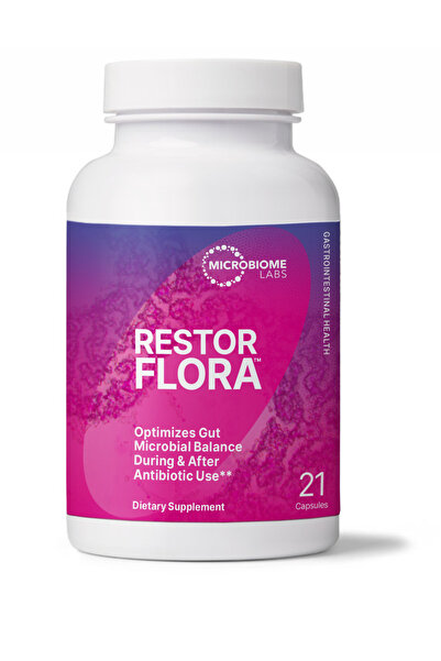 Microbiome Labs RestorFlora™ 21 كبسولة