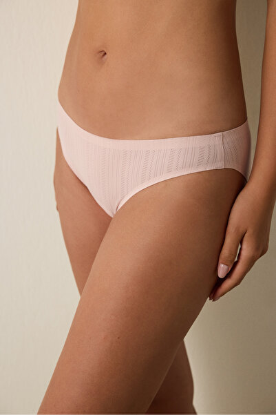 Penti Dusty Rose Pointel-Look Laser-Cut Slip-Kaltes ohne Spuren