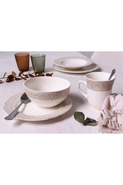 Tognana Cozy Stoneware Mug 400 ml – Handcrafted Relief Design, Durable & Microwave Safe for Home