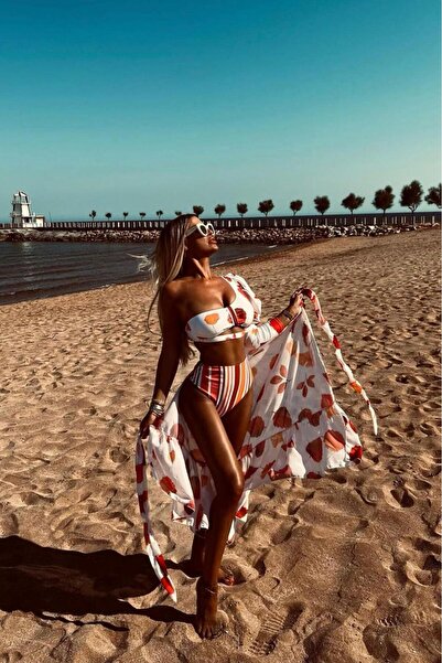 Bikini Mayokini Dünyası Λεό Μάνε Παρέο - Ροζ