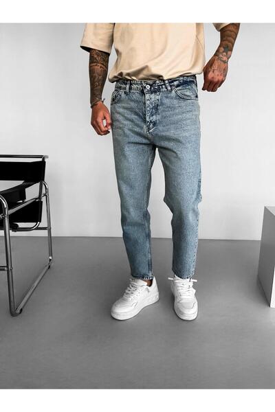 ablukaonline Сині джинси-бойфренди для чоловіків - пранні