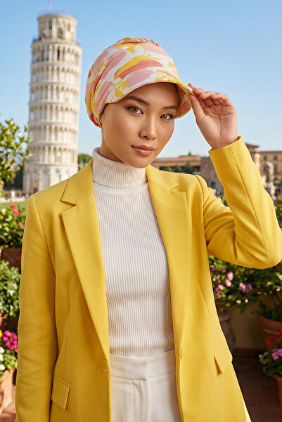 Aisha's Design قبعة من القطن الممشط - بونيه، B-73YD