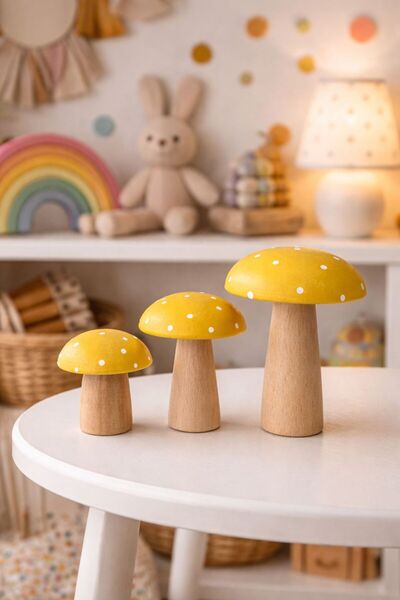 His Art Workshop 3 Lü Hardal Rengi Uğurlu Mantar