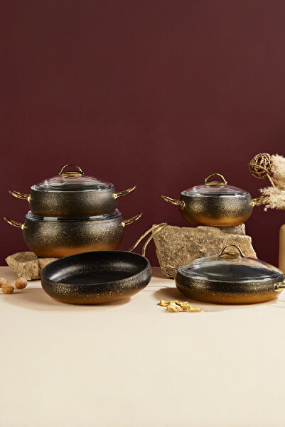 OMS 7 Parça Granit Küre Tencere Seti 3023 2016st0212201