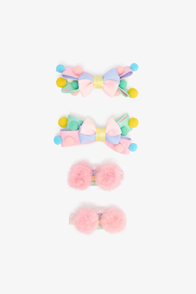 Penti Renkli Kız Çocuk Gökkuşağı 4'lü Toka Seti