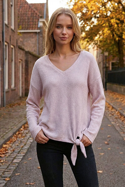 Alexa Dash Bağlama Detaylı Ince Triko Bluz 12402748