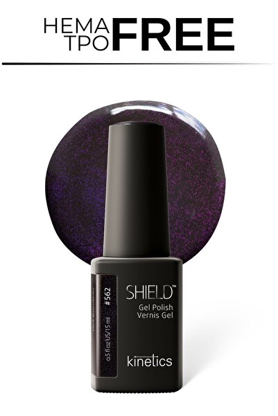 kinetics Shield Gel Polish Kalıcı Oje 15 ml – HEMA ve TPO İçermeyen | Dark Bo...