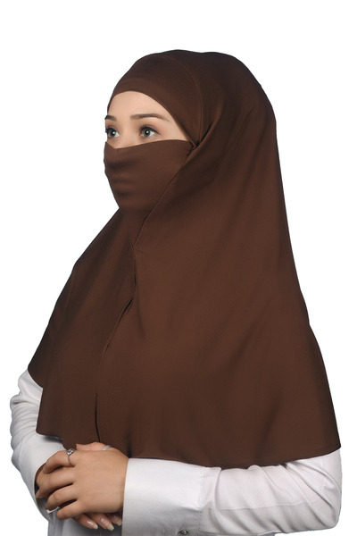 Altobeh Hazır Türban Peçeli Pratik Eşarp Tesettür Nikaplı Hijab - Namaz Örtüs...