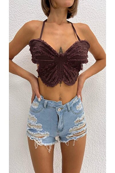 Bikini Mayokini Dünyası فراشة كروب - بني