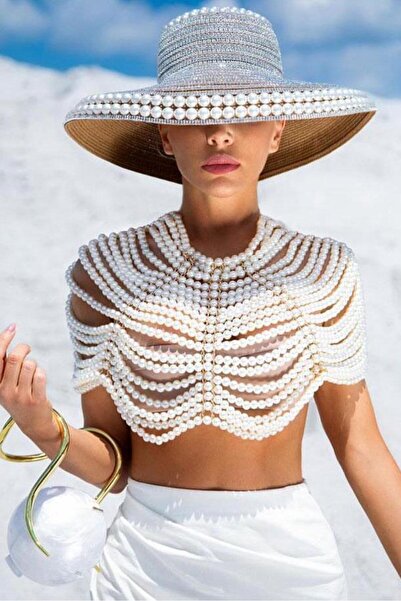 Bikini Mayokini Dünyası Harrison Crop - Beyaz
