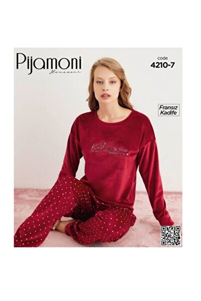 Pijamoni PİJAMA TAKIMI FRANSIZ KADİFE KADIN