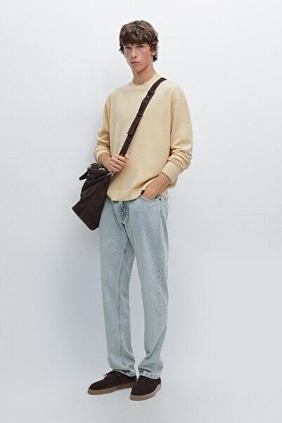 Massimo Dutti Yün karışımlı bisiklet yaka triko kazak