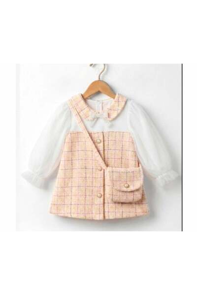 Minim KIZ KOLU TÜLLÜ ÇANTALI ELBİSE