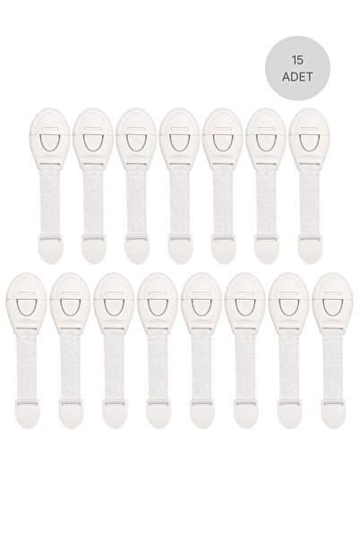 ketbox 15 Adet Çocuk, Bebek Çekmece, Dolap, Beyaz Eşya Güvenlik Emniyet Koruma Kilidi - Çok Amaçlı Kilit