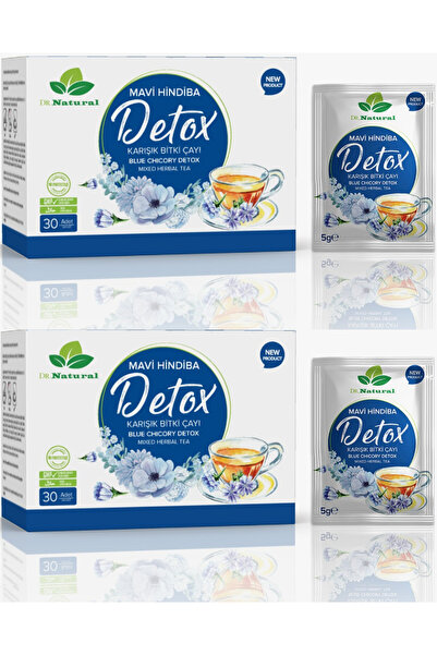 Trend Market 2 Kutu Mavi Hindiba Detox Karışık Bitki Tozu 30 Şase