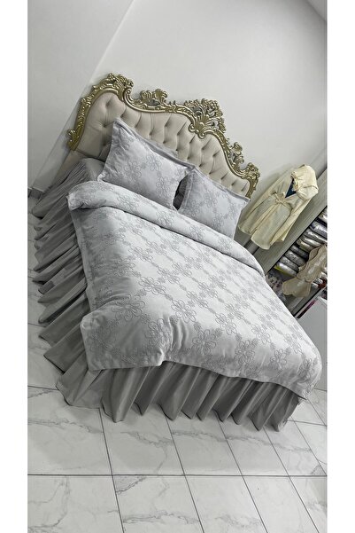 AHSEN TASARIM AMAÇLI KABARTMALI PİKEDEN 4 MEVSİM HEM PİKE HEM YORGAN KILIFI Ş...